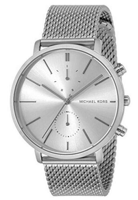 michael kors jaryn mesh|Michael Kors Jaryn Silver Dial Men's Stainless Steel Mesh.